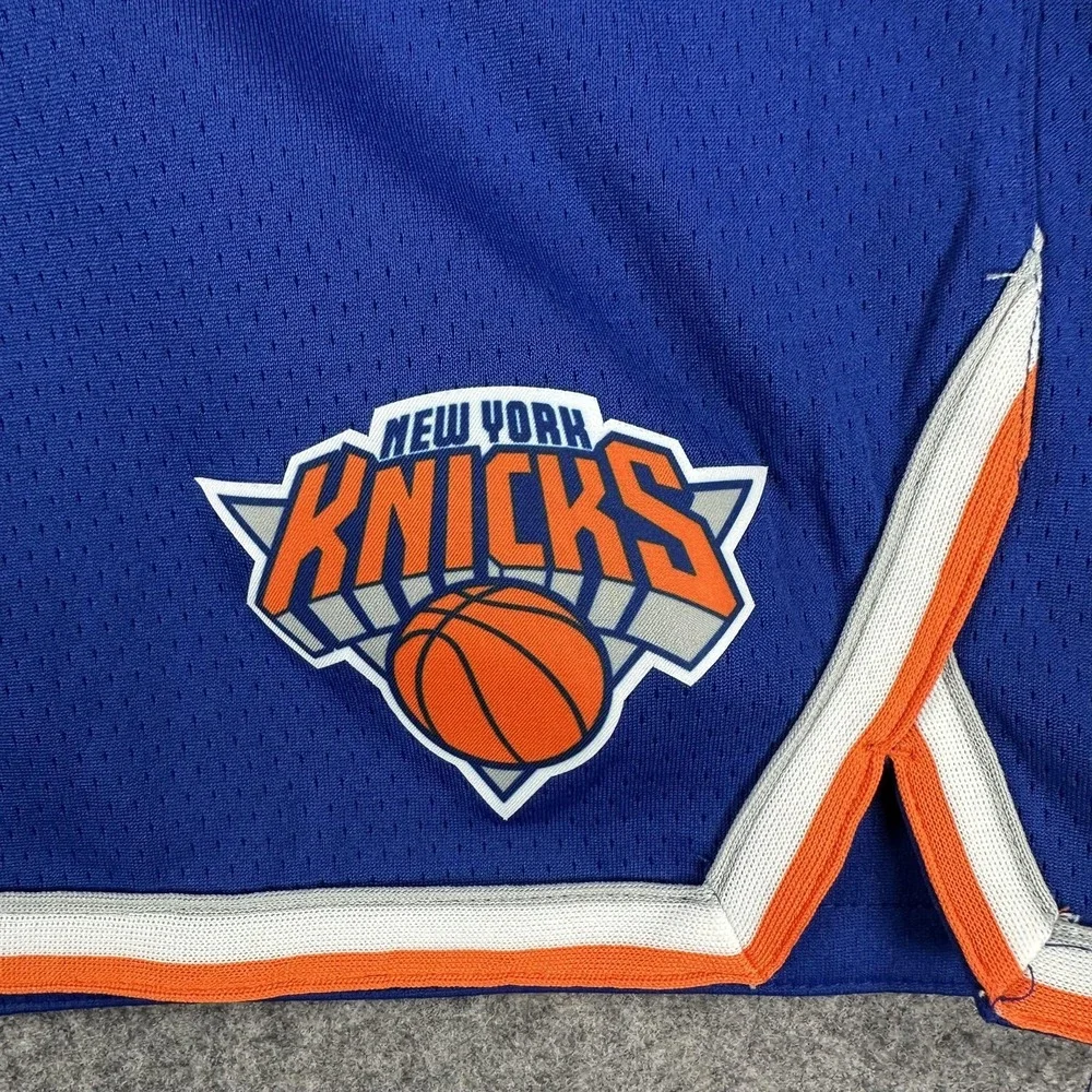 New York Knicks Shorts Youth XL Blue Mesh NBA Basketball Dri-FIT Nike